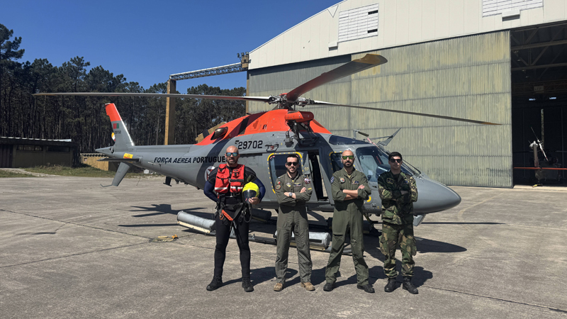 Esquadra 552 - “Zangões” realizou resgate em zona rochosa de difícil acesso