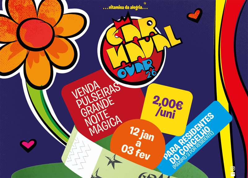 Carnaval de Ovar: Grande Noite Mágica com descontos e isenções para munícipes